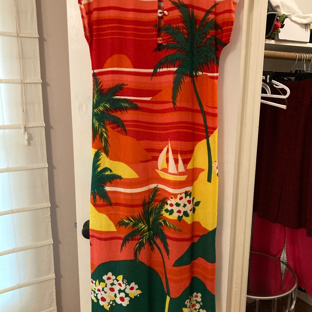 Tropical Sunset Terry Cover Up
